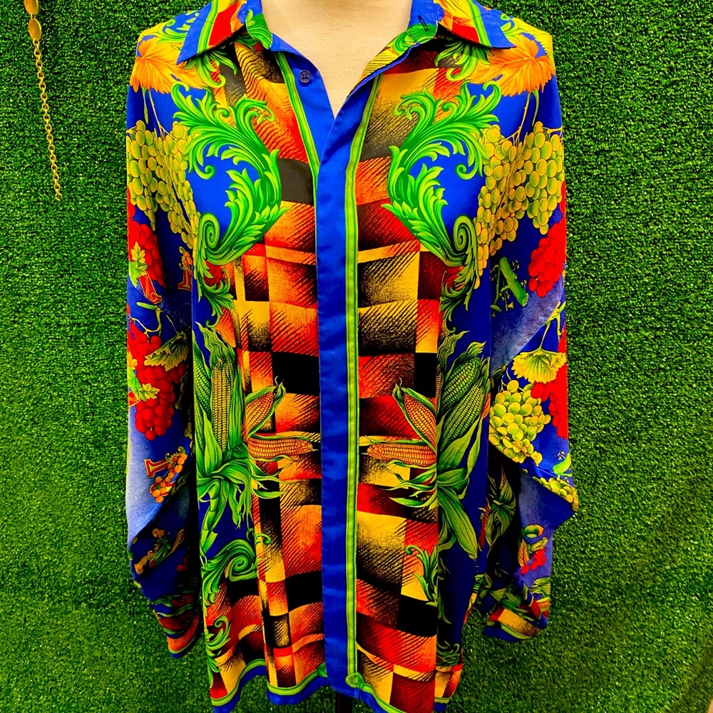 1990s Rare-Gianni-Versace-Autumn Nature